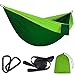 Produktbild Mitening Hängematte Outdoor, Ultraleichte Reise Camping Hängematte 2 Personen 290 x 140 cm Atmungsaktiv Schnelltrocknendes Fallschirm Nylon mit 2 x Karabiner + Schlingen für Trekking Strand Garten