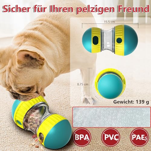 Dufuso Hundespielzeug Intelligenz, Slow Feeder für Hunde zur Verbesserung der Verdauung, Unterhaltsames Interaktives Hundespielzeug zur Futterausgabe, Entfesseln Sie Spaß und Snacks -Grün
