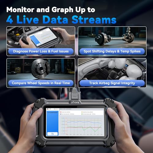Image of XTOOL D5S OBD2 Scanner - 2025 Code Reader for Cars & Trucks with 16 Resets, Crank Sensor Relearn, Throttle Relearn, EPB, FCA AutoAuth, CAN FD for GM, Engine ABS SRS Transmission Car Diagnostic Tool