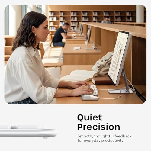 Image of Satechi Slim LX3 Wired Keyboard, Cross-Platform OS Switching, Silver | Full-size layout, USB-C or USB-A connectivity, for Mac and PC setups