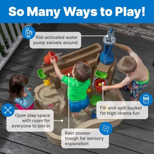 Step 2 Pump & Splash Discovery Pond Water Table, Kids Water Sensory Activity Pool, Summer Outdoor Toys, 10 Piece Toy Accessories, For Toddlers 2+ Years Old — view 4