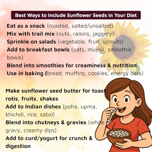 Image of Seedcare Raw Sunflower Seeds | High in Protein, Fiber, Vitamins & Antioxidants | Nutritious Superfood for Weight Management, Immunity Boost, Healthy Snacking, Smoothies, Cooking & Salads (500 g (Pack of 1))