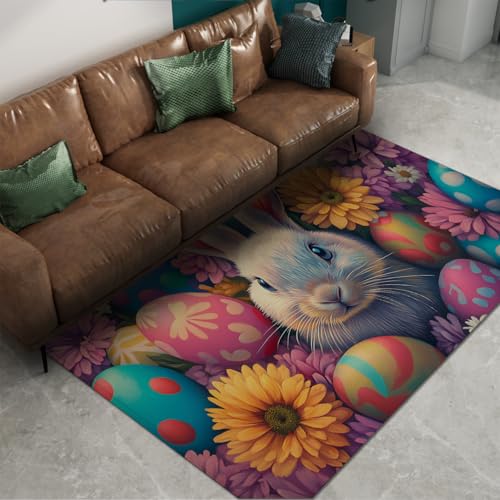 Tapis balcon extérieur lavable pour décoration de Pâques