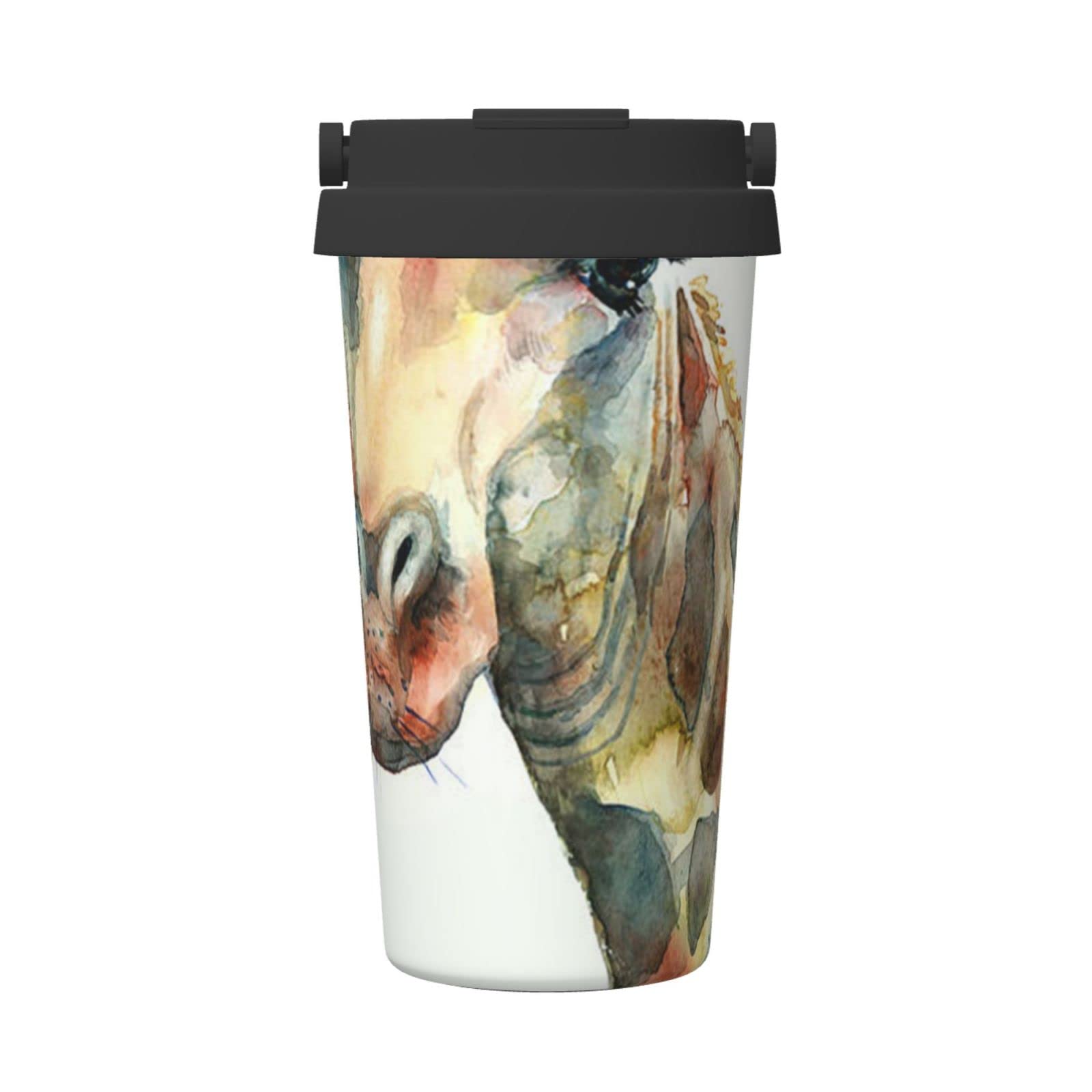 Clever Giraffe Travel Mug Carry Insulated Coffee Mug for Hot and Cold Water Coffee and Tea (500ml)