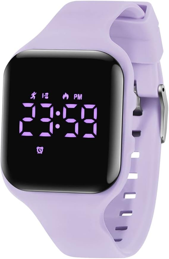 Montre Digitale Enfant Sportive - Étanche 5 ATM, Alarme, Chronomètre, Éclairage - Pour Fille Et Garçon