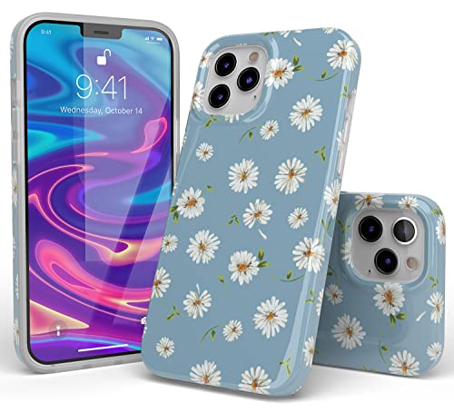 Casely Iphone 13 Pro Case | Compatible With Magsafe | Daisy Daydream Baby Blue Floral Case #TOP3