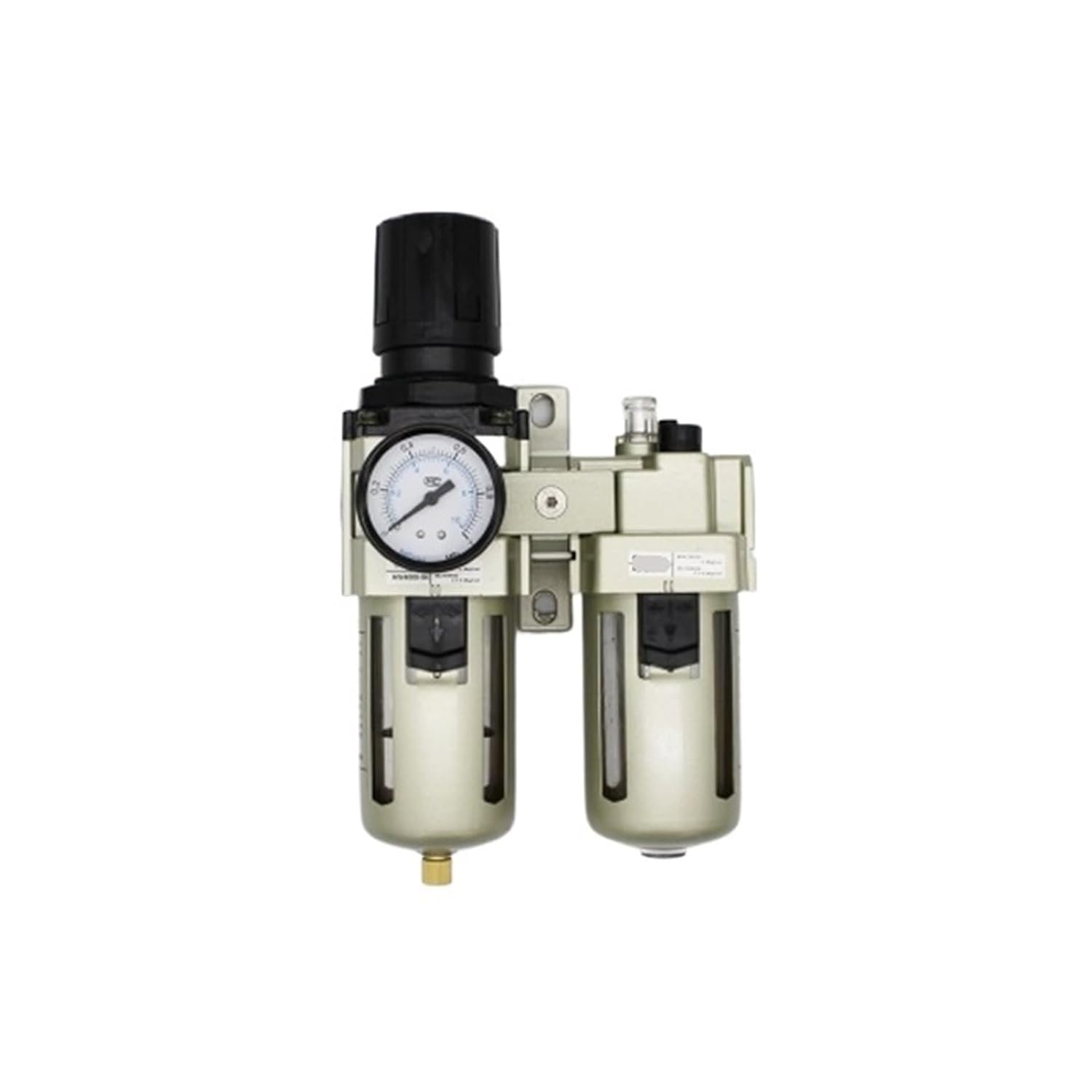 Pneumatic AC4010-06 Air Filter Regulator Lubricator Combo FRL 1/2'' Dual Connector AW4000-06 + AL4000-06