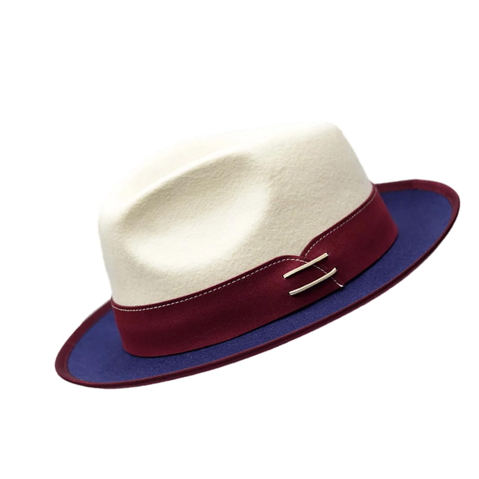 Chapeau fedora réunions sociales feutre vintage pour tenue de soirée chic