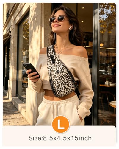 Image of Crossbody Bags for Women Men Trendy Sling Bag Bakpack Casual Chest Bag with Convertible Shoulder Strap steel Stainless Steel Paint