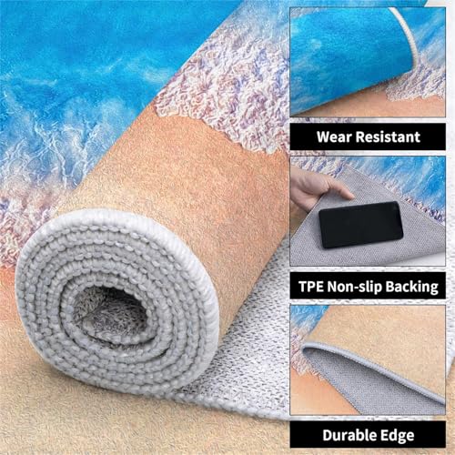 Tapete decorativo LHOMKCV 2x3ft oceánico antideslizante miniatura 5