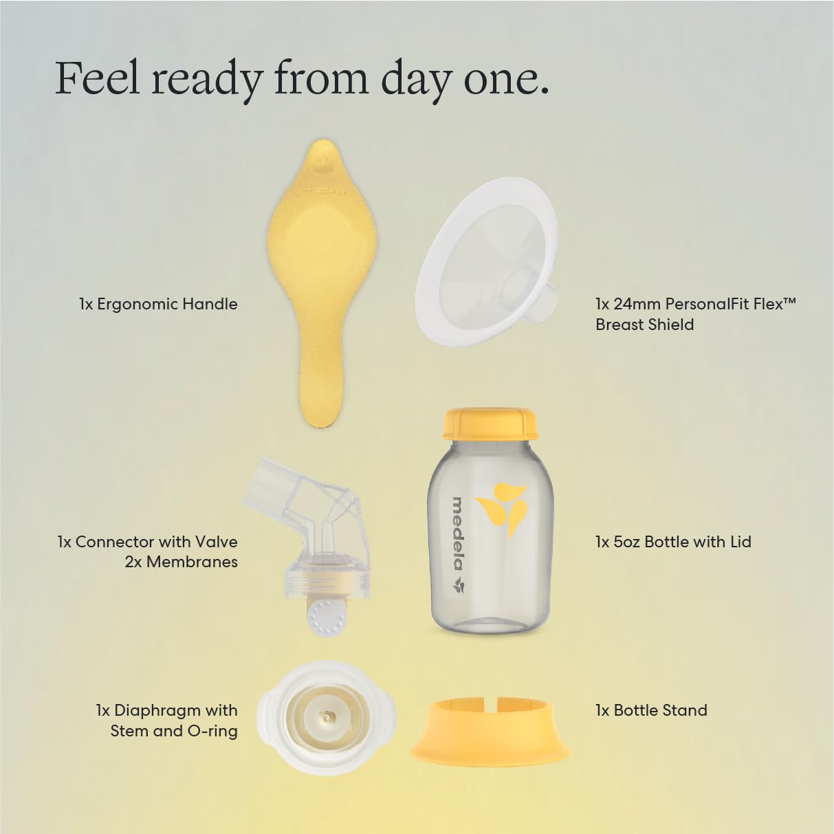Medela Harmony Manuelle Milchpumpe, Einhand-Milchpumpe mit Flex-Brustschutz für mehr Komfort und Ausdrücken von mehr Milch