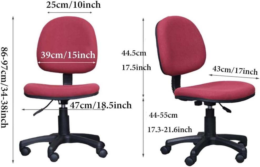 GIZNXBA Kids Desk Chair with Wheels, Ergonomic Office Chair, Adjustment Kids Task Chair Children Study Chair Lumbar Support, Swivel Rolling Desk Chair for Kids,Teen, Adult (Color : /Dark Blue)