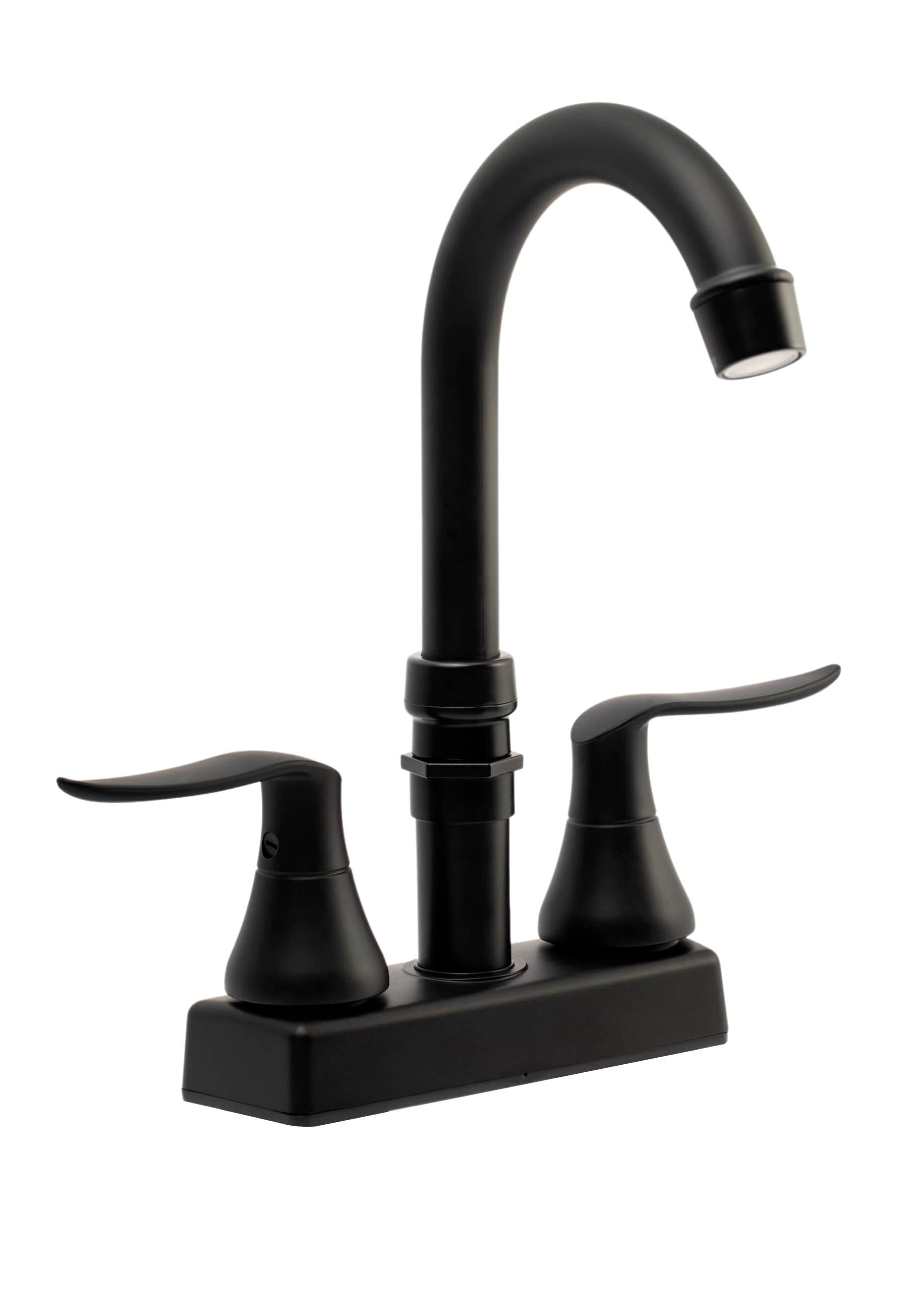 Dura Faucet Elegant RV Bar Faucet with Quick Connect Spout (Matte Black)
