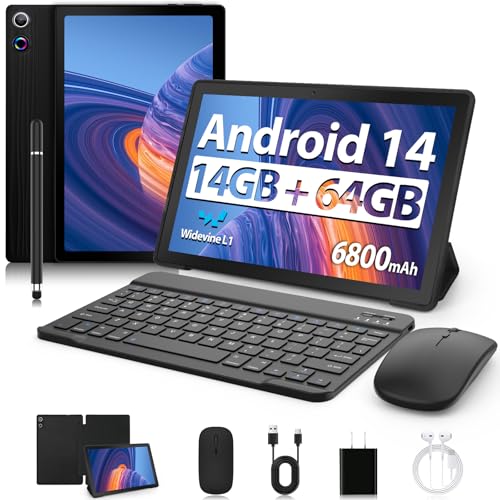 Tablet, 11 Inch Android 14 Tablets, 14GB RAM+64GB...