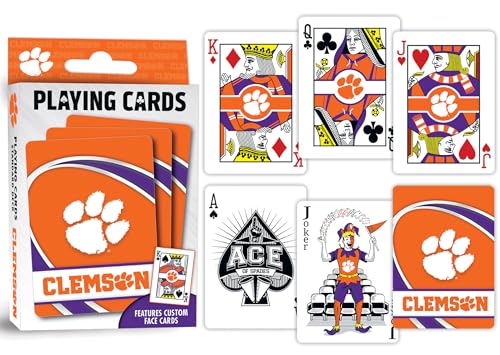 Image of Masterpieces Kid Playing Cards - Officially Licensed NCAA Clemson Tigers 54 Card Deck
