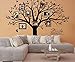 LSKOO Family Tree Wall Decal with Family-Like Branches - Wall Sticks Decoration for Living Room (Black)