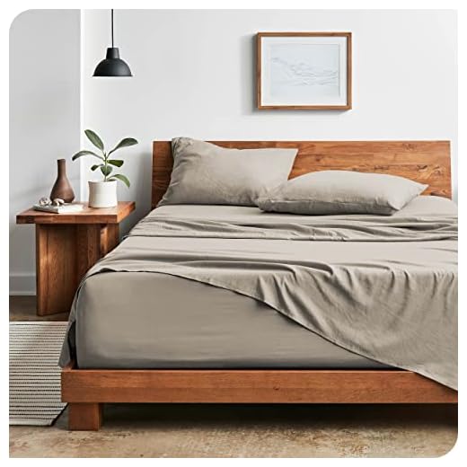 Bare Home Sandwashed King Sheet Set - Premium 1800 Ultra-Soft Microfiber Bed Sheets - Double Brushed - Hypoallergenic - Stain Resistant (King, Sandwashed Fog)