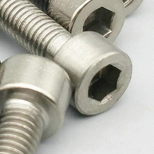 Sujetadores Ti de titanio M10 KEDSM DIN912: tornillos grises con cabeza de columna de 55 mm