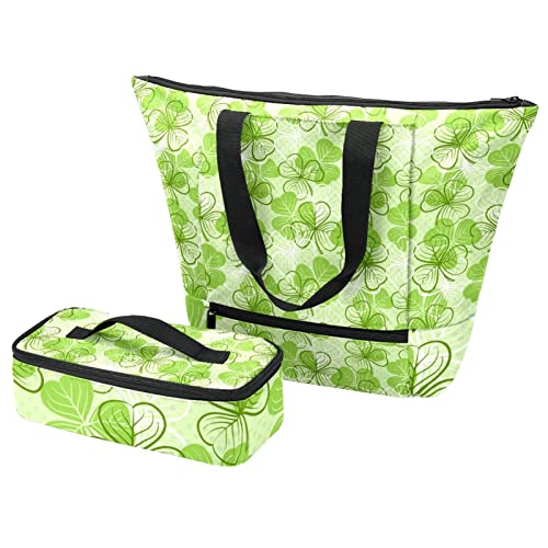 Sac fourre-tout et boîte à déjeuner trèfle pour préserver vos repas frais
