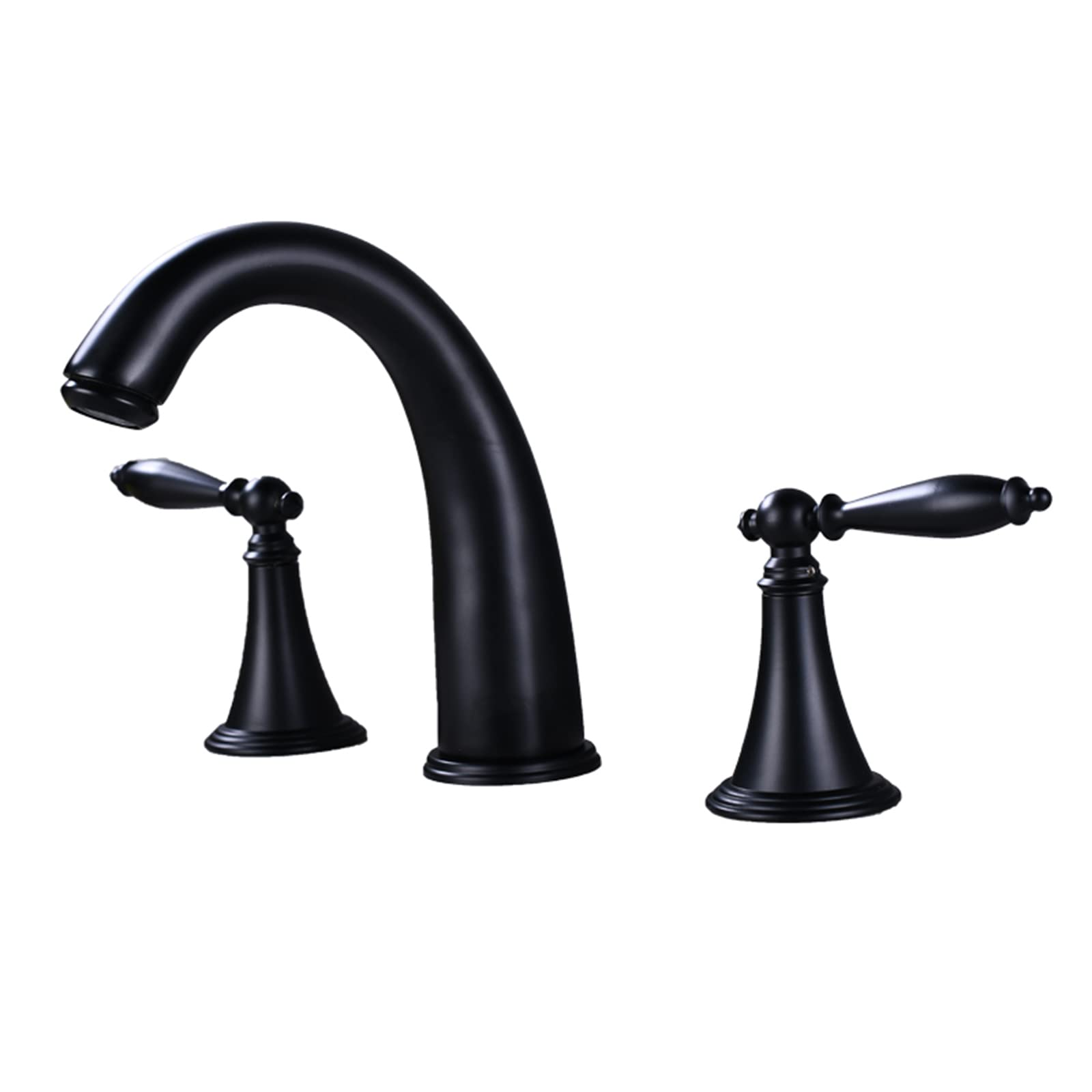 Robinet d'évier de salle de bain 3 trous pour rénover une vasque rétro avec mitigeur noir mat