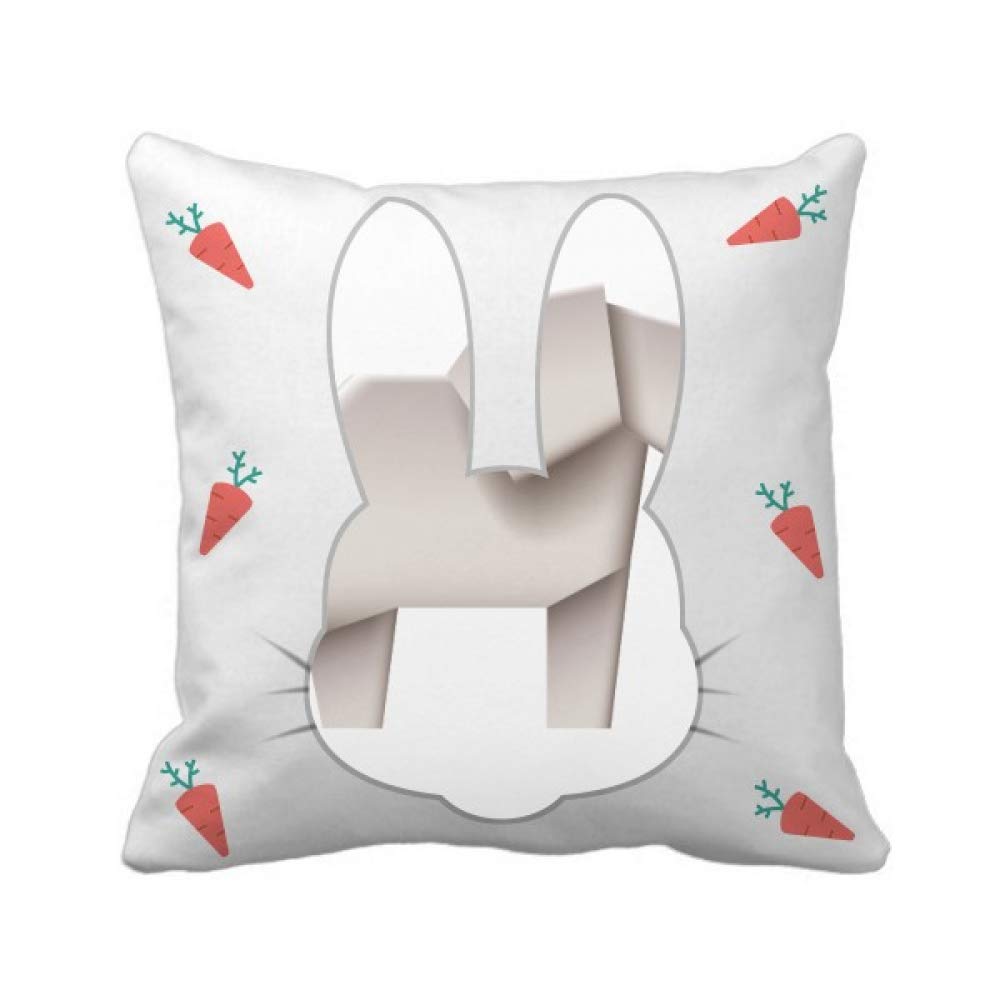Coussin géométrique Elephant lapin origami housse carrée salon