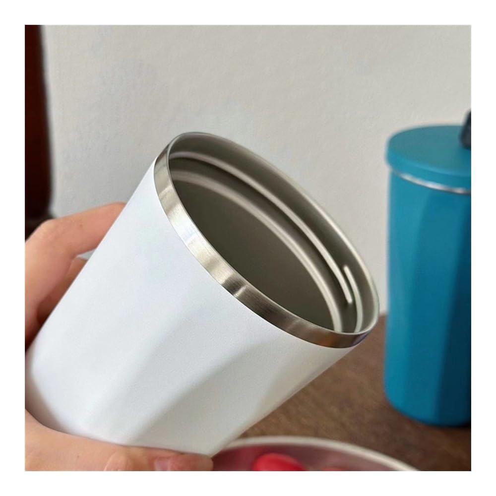 Tazza da caffè, 600ml 1pc Tazza da caffè Sottovuoto capacità Bottiglia in Acciaio Inossidabile Tazze Bottiglia d'Acqua Bottiglia isolata sotto Vuoto(Black)