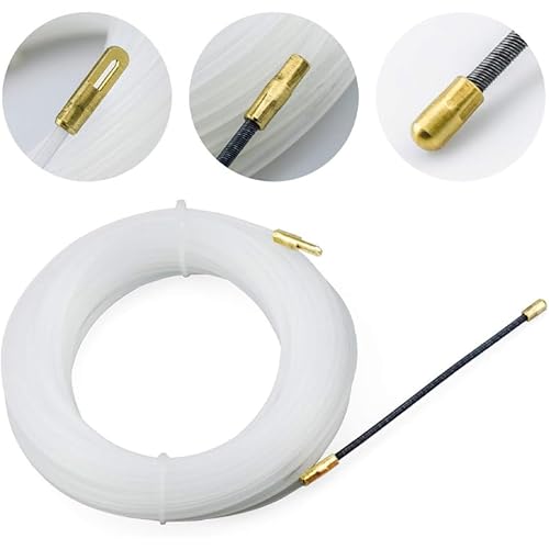 tensor de cables de poliamida de 3 mm de diámetro y 20 m de longitud en color blanco, ideal para sujeción y organización de cables.