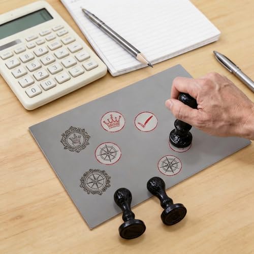 Wonuante 2 Stück Stempelgummi für Laser, 21 x 30 cm Lasergummi Stempelblatt, Weicher Stempelgummi zum Lasern für DIY-Stempel, Handgefertigte Bastelblöcke