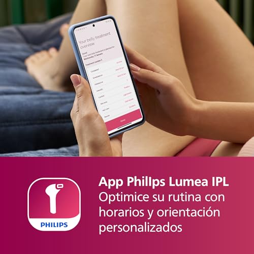 Philips Lumea Serie 7000, Depiladora Luz Pulsada, IPL, Piel Suave Desde Casa, Con Funda, Accesorios para el Cuerpo, Cara y Zona del Bikini, Alternativa a Depilación Láser. SC1999/00