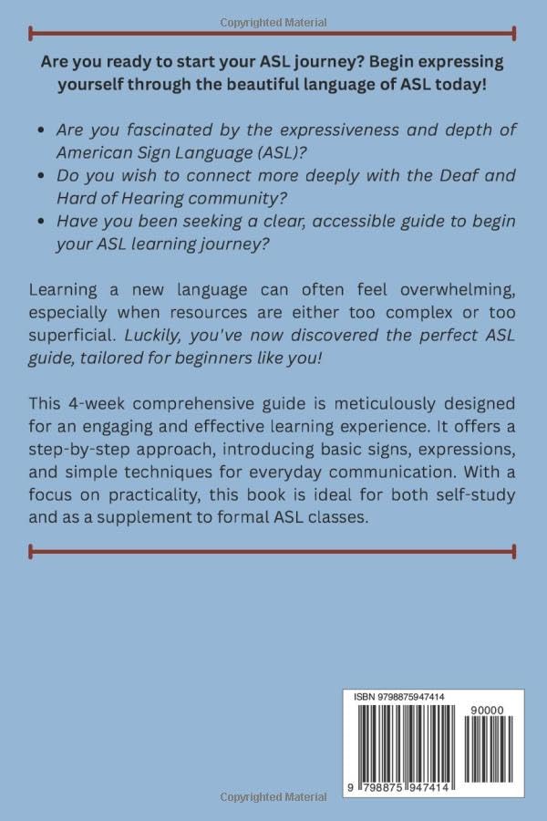 Sign Language Beginers Guide Snapklik.com : American Sign Language For Beginners: 4-Week ...