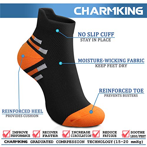 Image of CHARMKING Compression Socks for Women & Men Circulation 15-20 mmHg is Best for Athletic Running Cycling Nurse Daily Wear