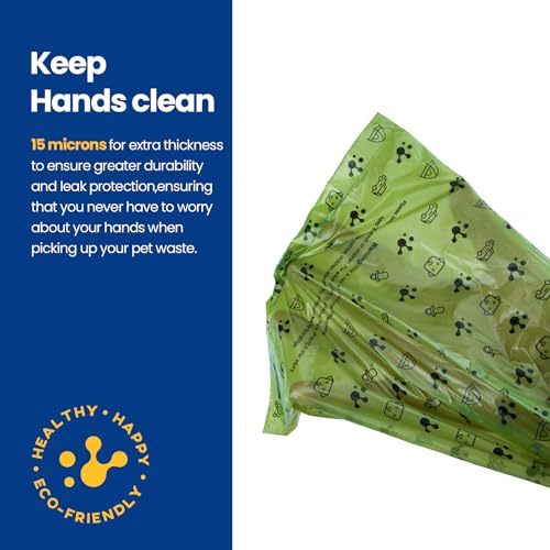 Image of Dog Poop Bags, Cat Litter Bags, Guaranteed Leak Proof and Extra Thick Poop Bag Rolls for Dogs, Lavender Scented, 270 Count