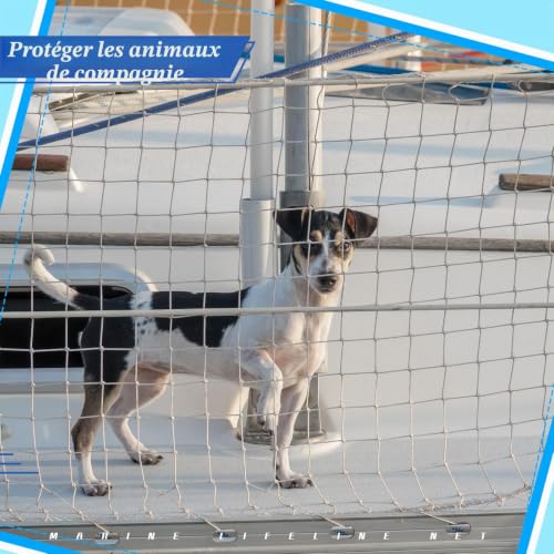 Windyun Filet de sécurité en Nylon pour Bateau à Voile, Filet de Pont pour Animaux de Compagnie, équipages et équipements en Toute sécurité sur Le Pont du matériel Marin (1 pièce, 3 x 0,6 m) – vue 4