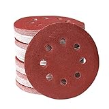 Un juego completo de 100 papeles de lija de Ø 125 mm están hechos de abrasivos de carburo de silicio, alúmina y corindón de circonio, aptos para lijadoras de 125 mm. Durable y antiestático. La arena es pequeña y el efecto de pulido es bueno.