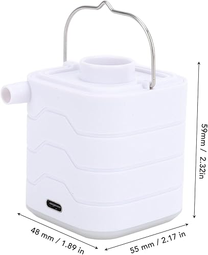 Miniatura 8 de Bomba de aire pequeña y portátil Ultra Mini, inflable de 38000 RPM, flotadores de piscina, viajes, camping, inflador de colchón de aire recargable