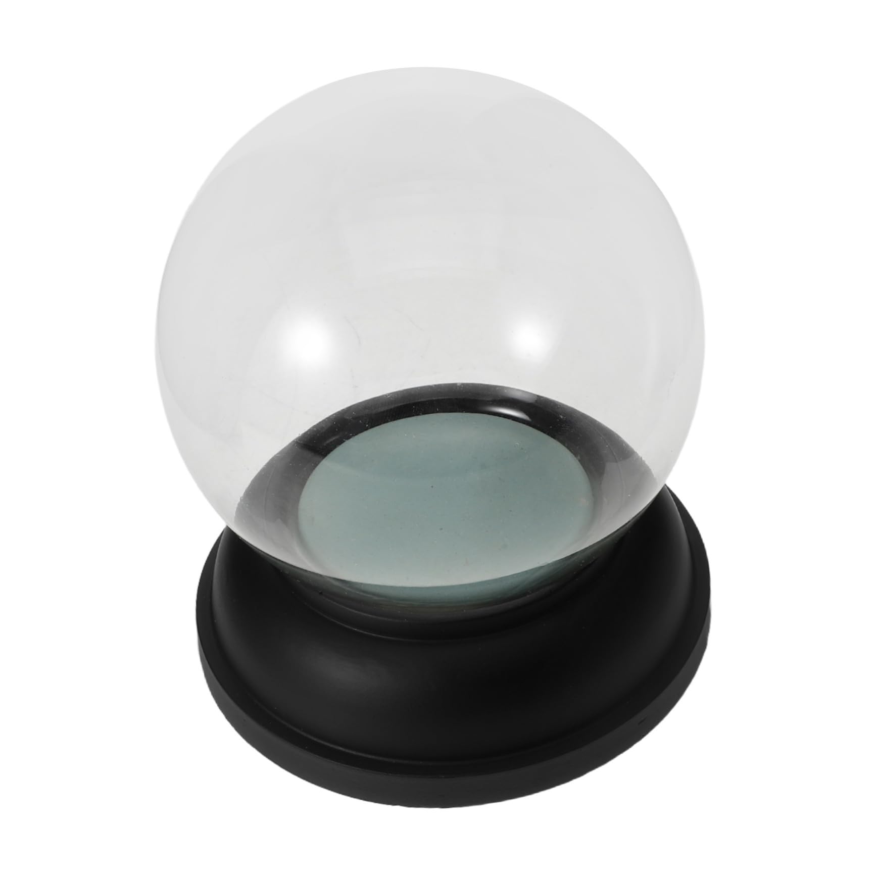 GLEAVI Kit para Hacer Bolas de Nieve Navideñas Bola de Transparente Vacía Base de Resina y Tapa para Manualidades de Paisajismo y Fiestas