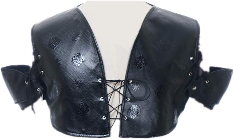 Exclusive Vintage Gothic Punk Middle Age Style Retro Armor Like Man Short Vest