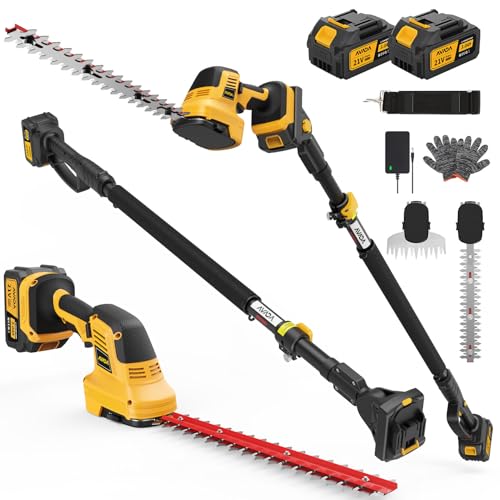 4-in-1 Pole Hedge Trimmer Cordless