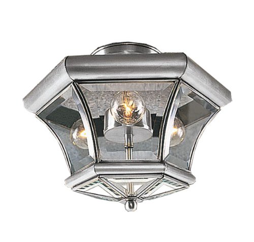 Top Brands Livex Lighting 4083-91 Flush Mount with Clear Beveled Glass Shades, Brushed Nickel Exclusive Discount 50% Price Livex Lighting 4083-91 Flush Mount with Clear Beveled Glass Shades, Brushed Nickel