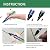 5 PCS Tile Grout Pen Home Repair Pen Tile Paint Markers for Tiles Floor Wall Bathroom Kitchen Repair Tools (Black)
