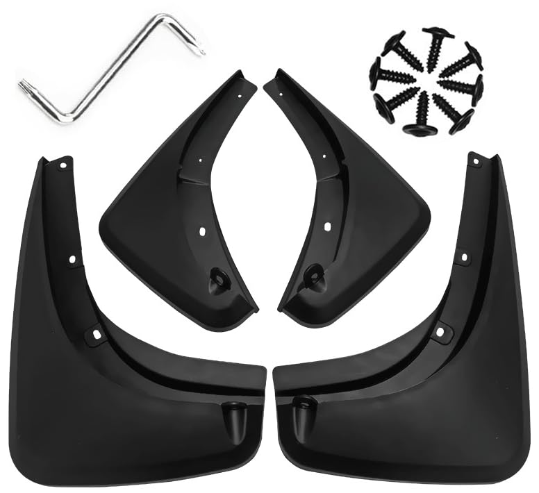 Image of Mud Flaps Mud Guards Fit for 2016-2021 Jeep Renegade, Front & Rear Mud Splash Guards Accessories - 4 Pc, Black