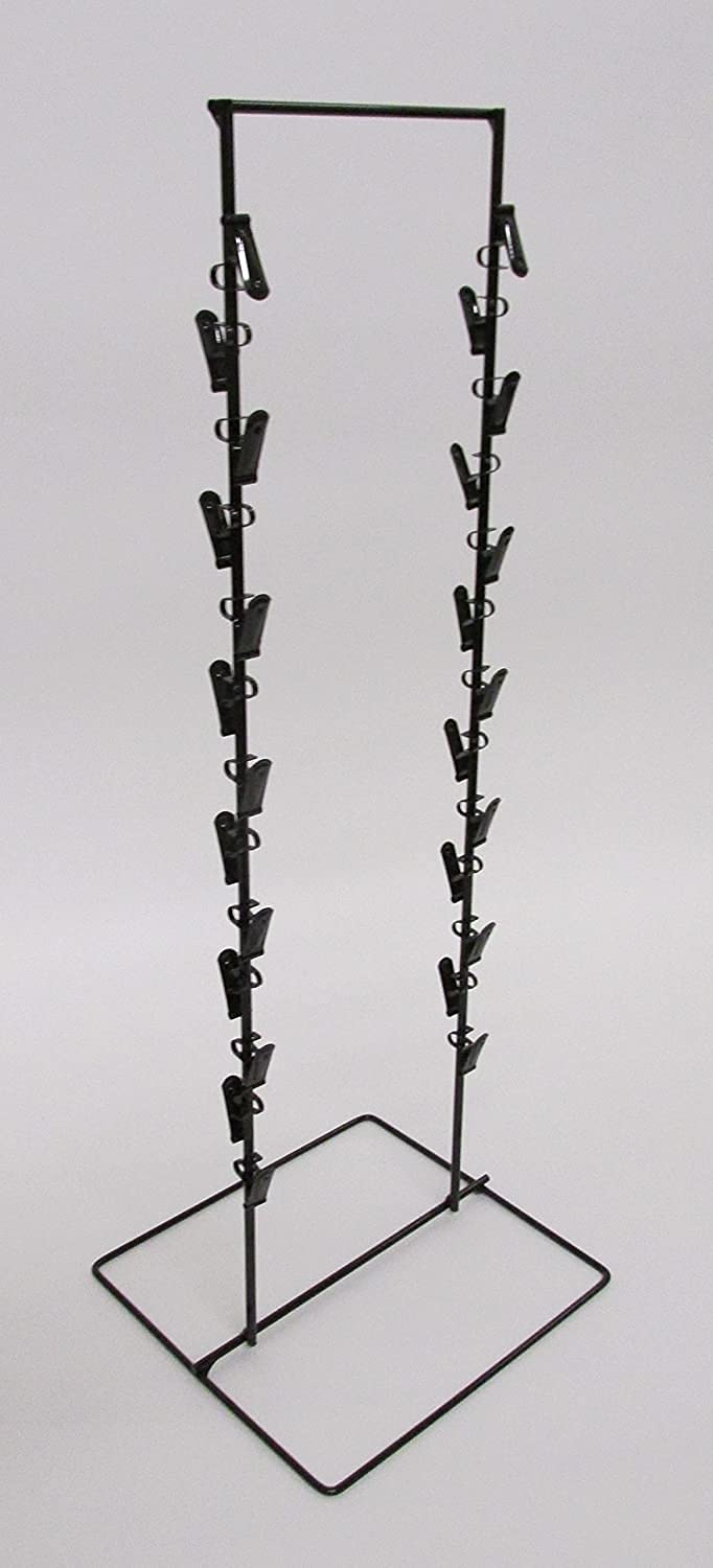 Double Round Strip Candy Display Rack in Black - 22 H x 8.5 W Inches - Count of 10