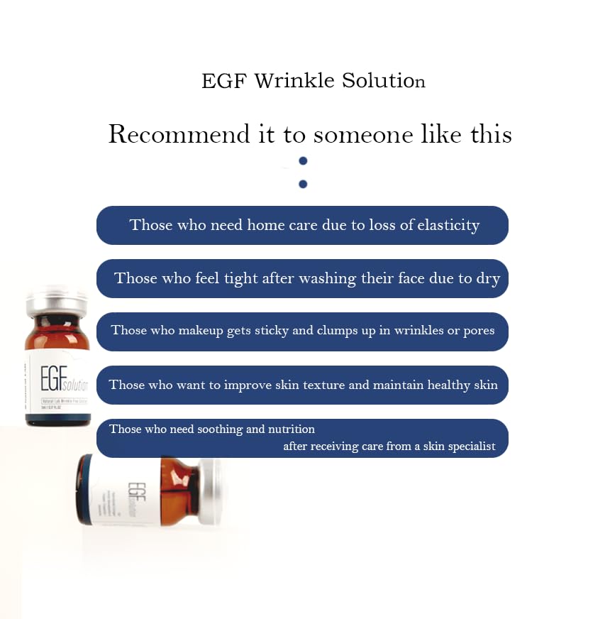 EGF Wrinkle Solution 0.17oz x10ea. Intensive care for sensitive skin after MTS treatment! Wrinkle and pore improvement, nutrition supply, elasticity enhancement. - Image 6