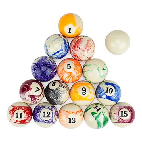 Felson Billiard Supplies Marbled Pool Table Billiard Ball Set #TOP1