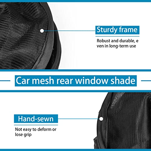 8Sanlione Car Back Window Sun Shade, Uv Protection Auto Rear Window Sunshade, Folding Mesh Sunlight Shield Blocker For Rear Facing Seats, Universal Car Windshield Visor With Suction Cups For Baby #TOP19