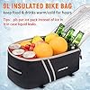 JXFUKAL Rear Bike Rack Bag with Rain Cover, 7L/9L/10L/12L Waterproof Bicycle Ebike Saddle Bag Cycling Pannier Trunk Carrier with Reflector & Adjustable Cord for Commuter Travel Outdoor #1
