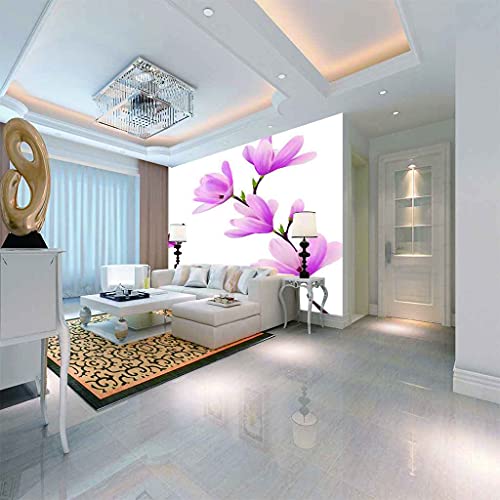 Toile Geant Poster Fleurs Papillon Effet 3D Papier Peint Panoramique - 5