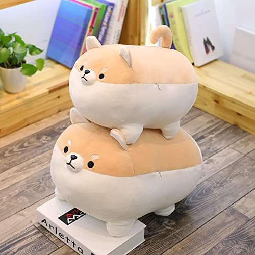 Aliangting 50cm Stuffed Animal Shiba Inu Plush Pillow,Cute Soft Corgi Dog Pillow,Plush Toy Gifts for Boys Girls Kids Birthday.(Brown)