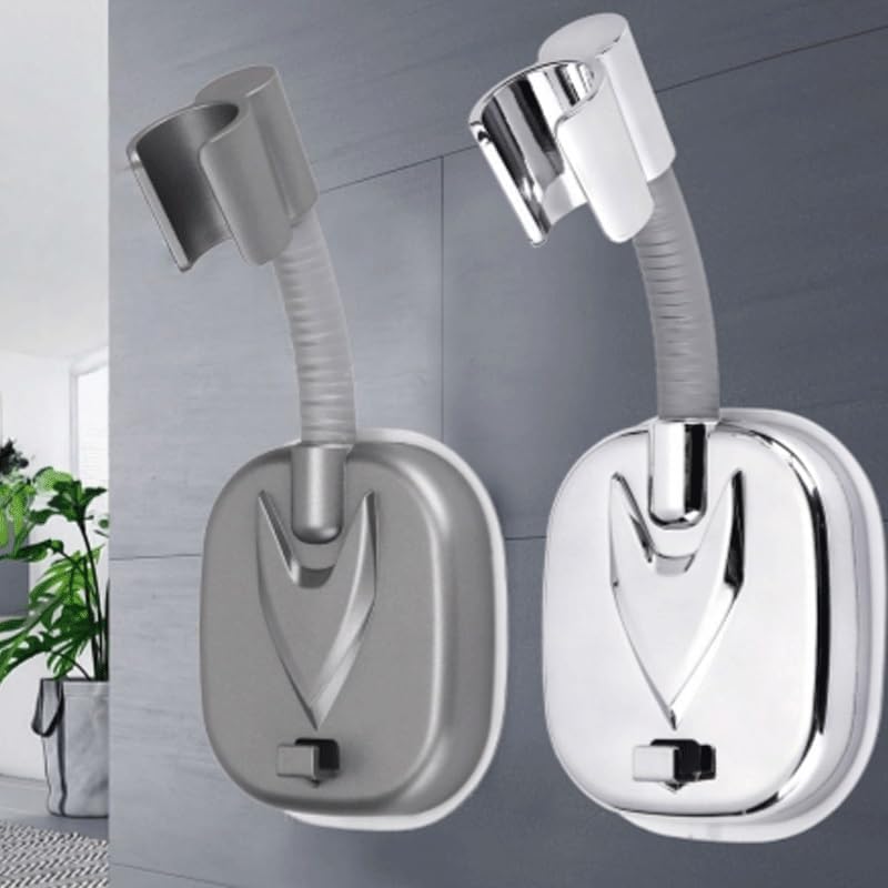 Suction Cup Shower Holder with Adjustable Rotation for Suitable For Fixing The to The Bathroom Base