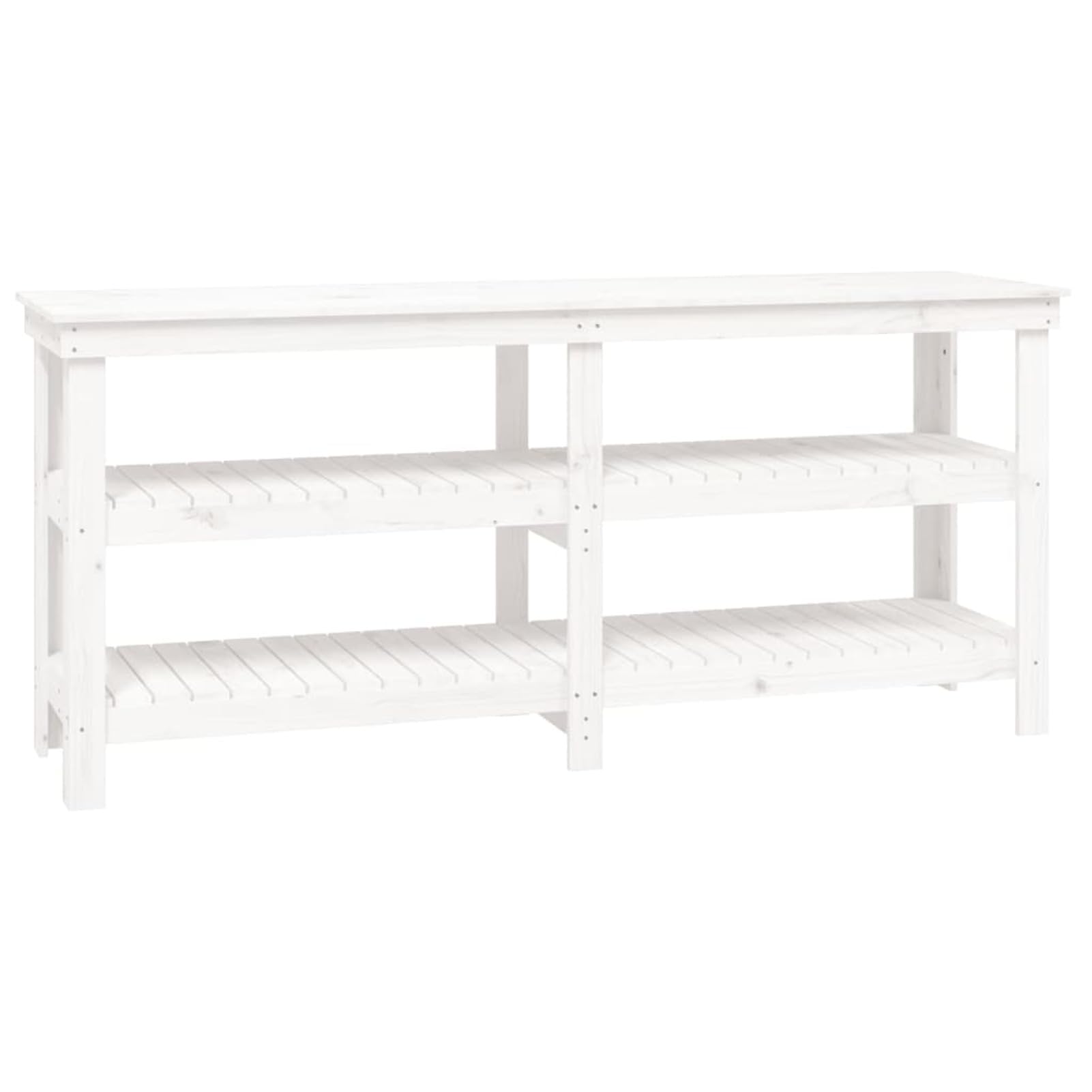 Banco de Trabajo, Mesa De Trabajo Taller, Caballete Mesa, Banco Herramientas, Bancada De Trabalho, Caballete para Mesa, de Madera Maciza de Pino Blanco 181x50x80 cm
